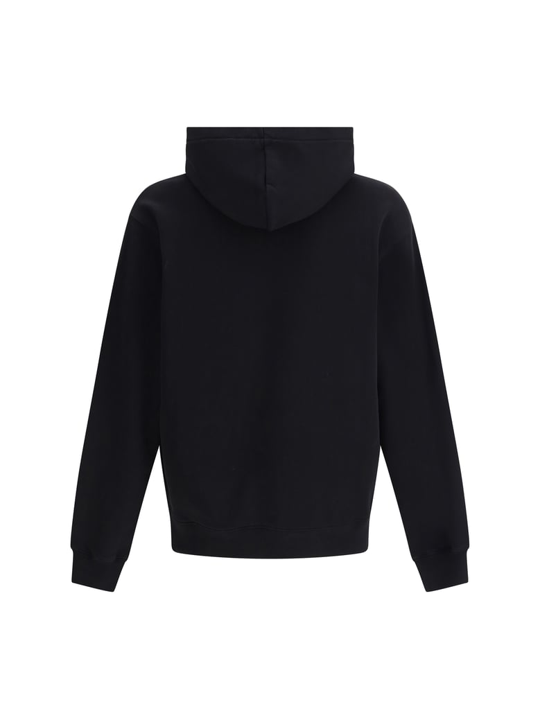 hooded sweatshirt black cotton by Selfnex