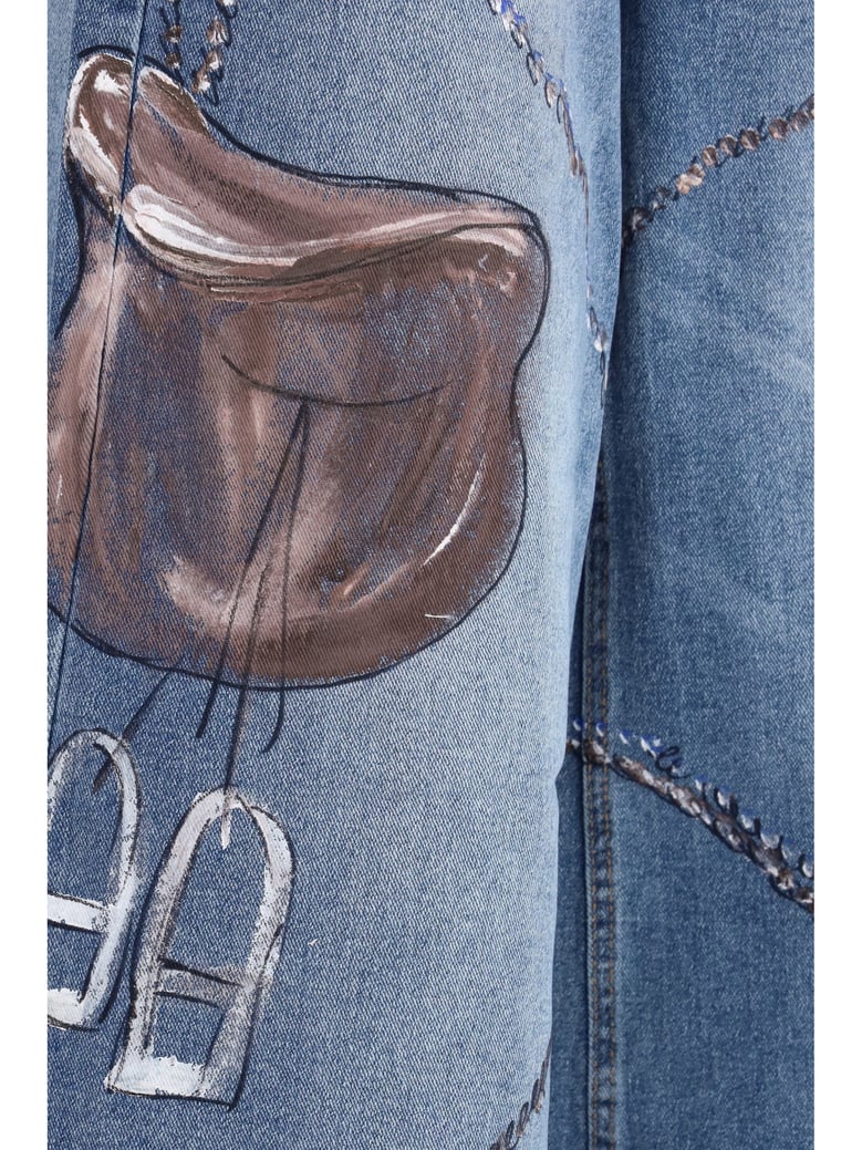 jeans palazzo long denim blue by Selfnex