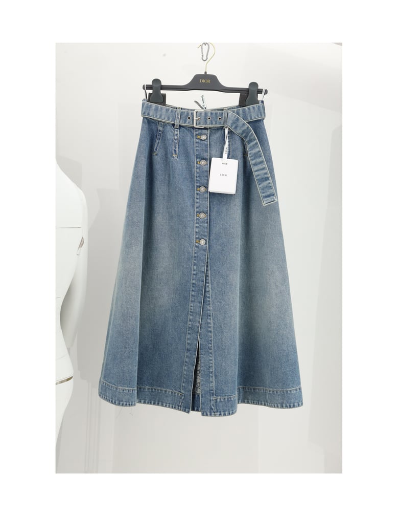 skirt eth-jupe denim blue by Selfnex