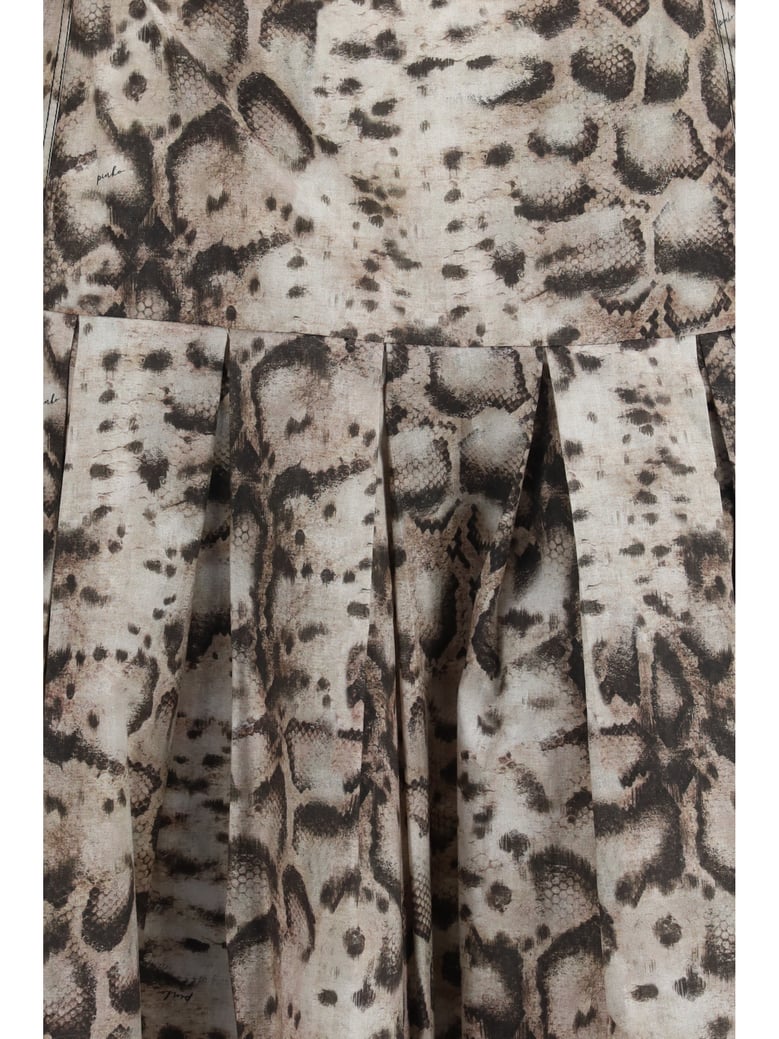dress cut-out short beige/black by Selfnex