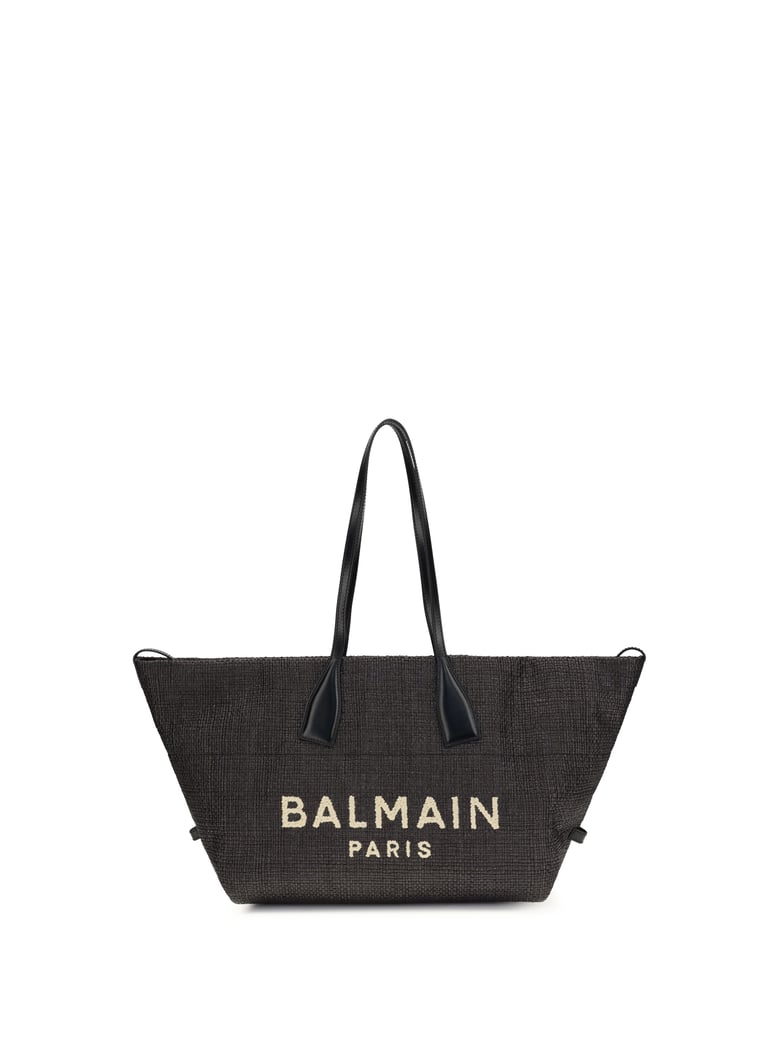 shoulder bag track black leather and raffia by Selfnex