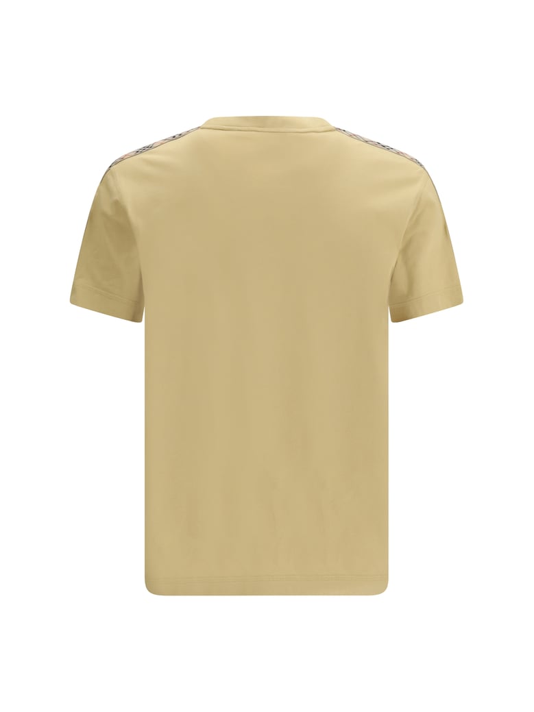 t-shirt with check trims by Selfnex