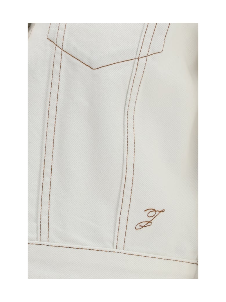 denim jacket ovalo off-white/tabac by Selfnex