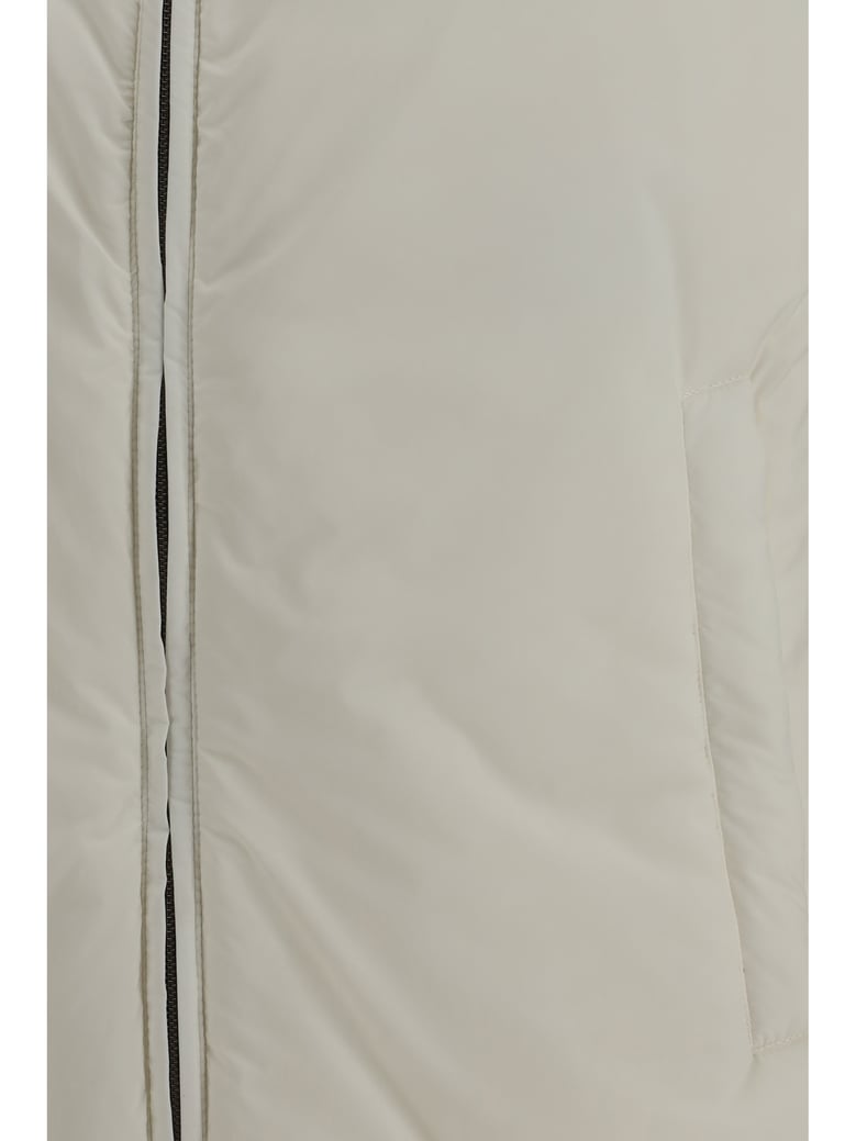 sleeveless vest white by Selfnex