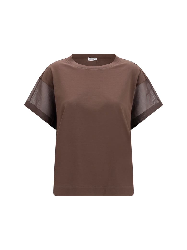 cotton t-shirt dark brown by Selfnex