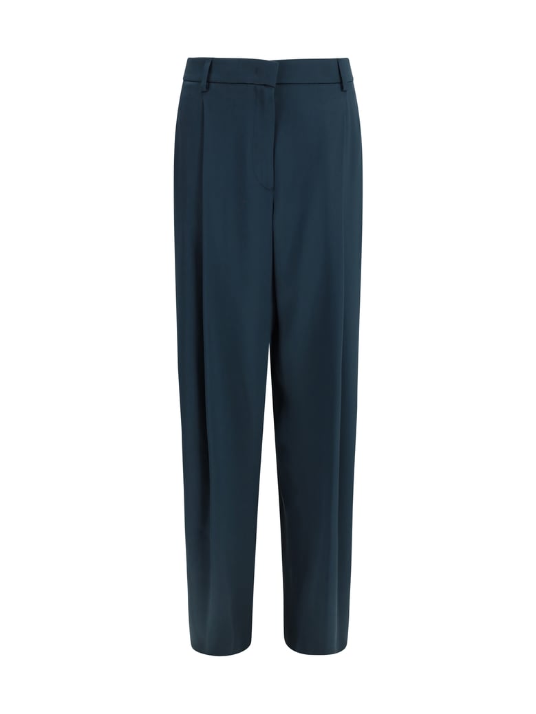 pants pleated silk sea moss by Selfnex