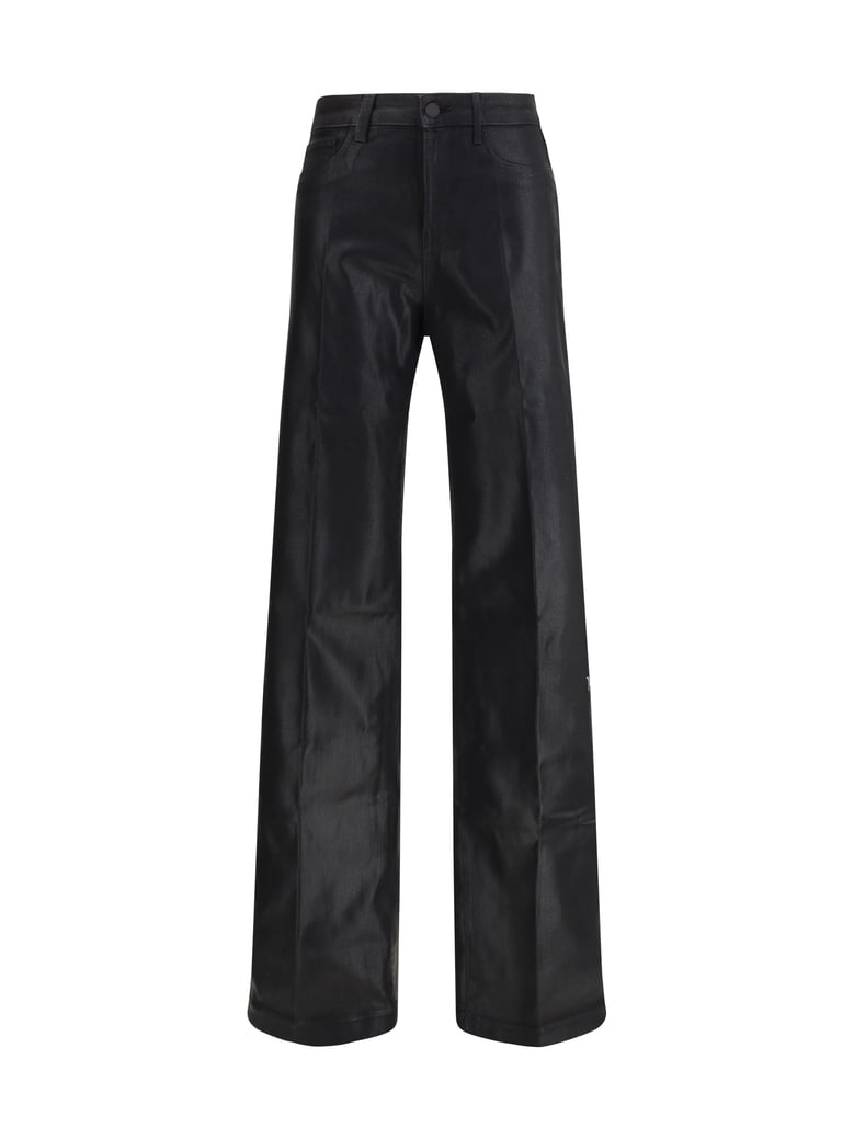 wide leg jeans clayton coated black by Selfnex
