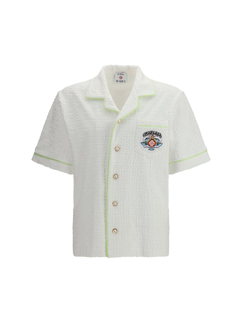 polo shirt with logo white by Selfnex