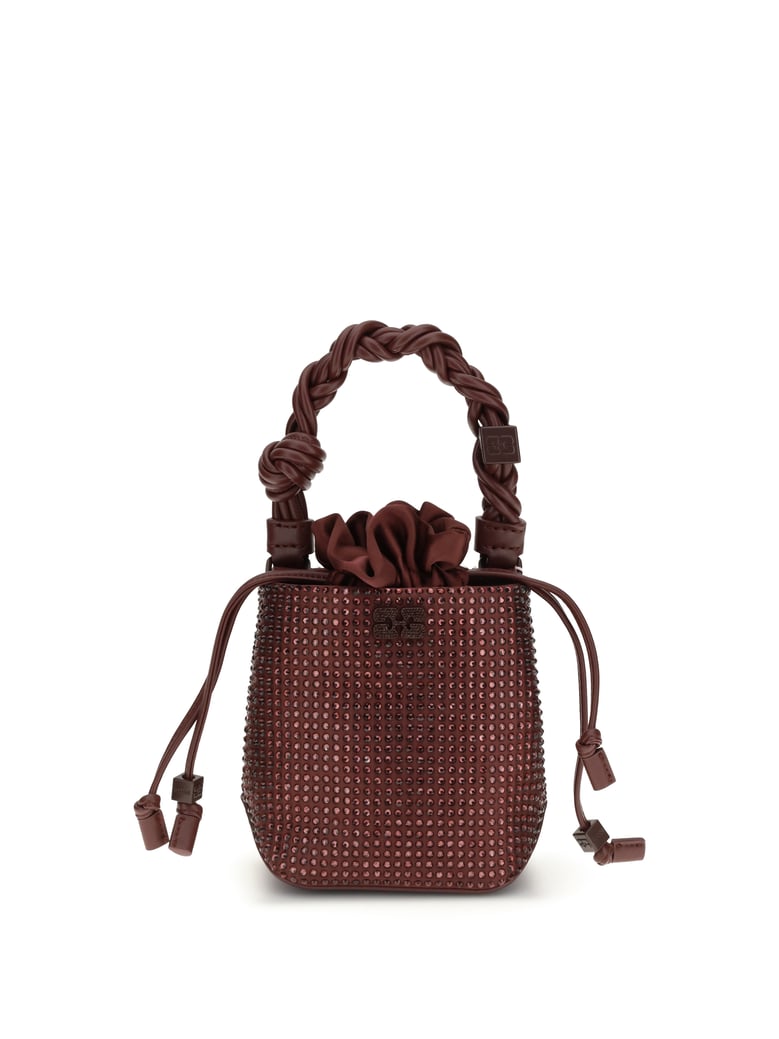 mini handbag bou buckle burgundy by Selfnex