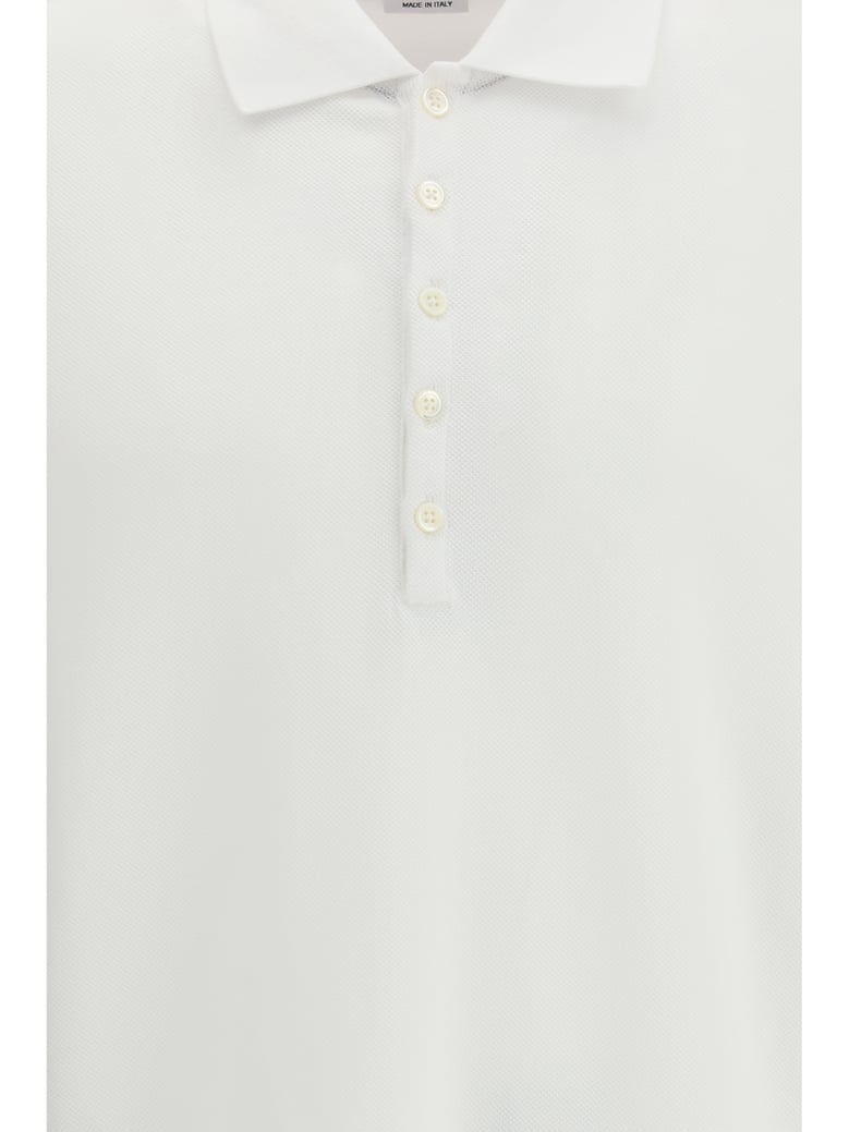 polo shirt white by Selfnex