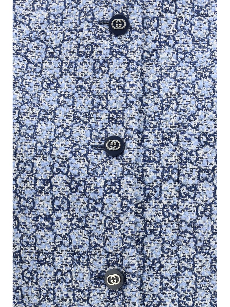 vest gg tweed blue by Selfnex
