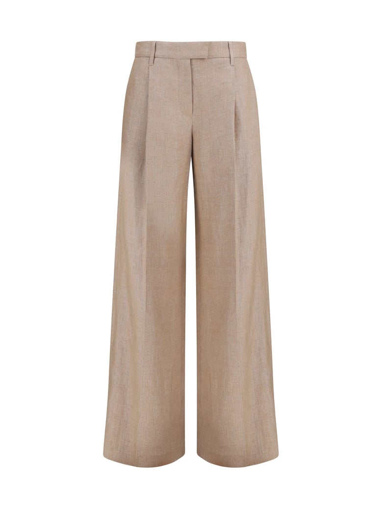 linen pants pink/silver by Selfnex