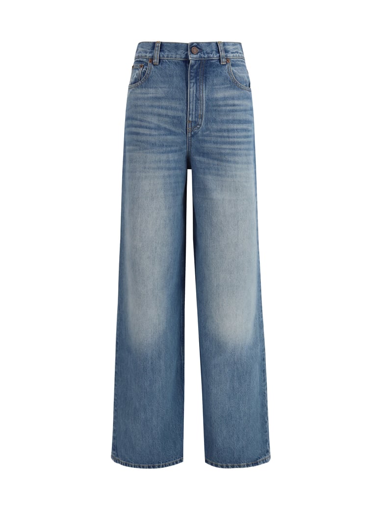 jeans high-rise wide-leg dream blue by Selfnex