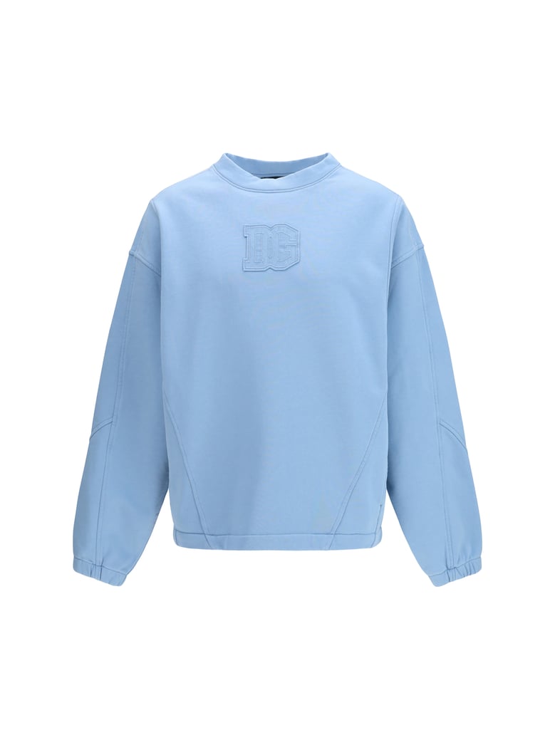 cotton crewneck sweatshirt light blue by Selfnex