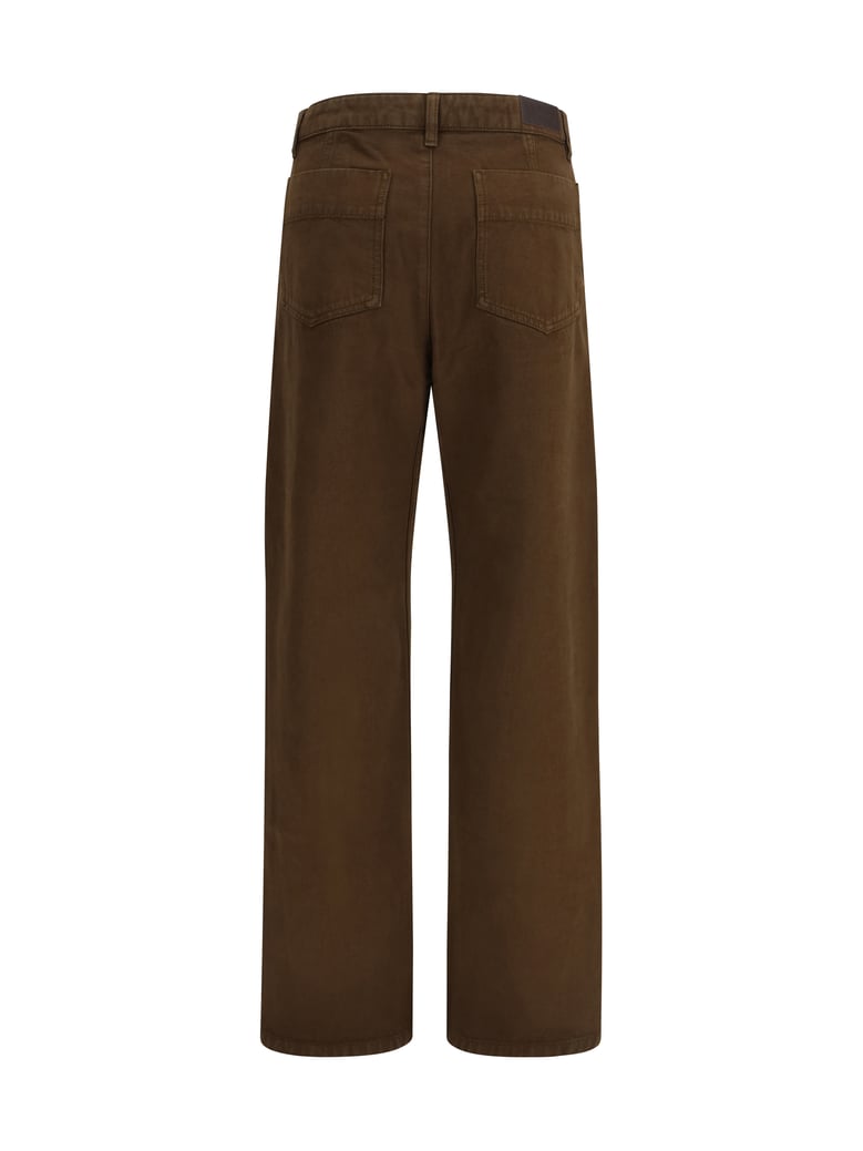 five-pocket twill pants cacao by Selfnex