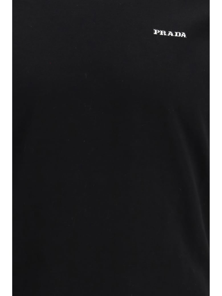 knit crew-neck cotton black by Selfnex