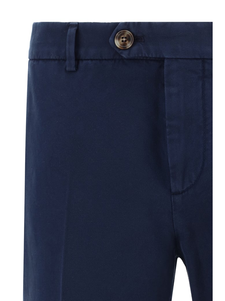 pants dyed cotton navy by Selfnex
