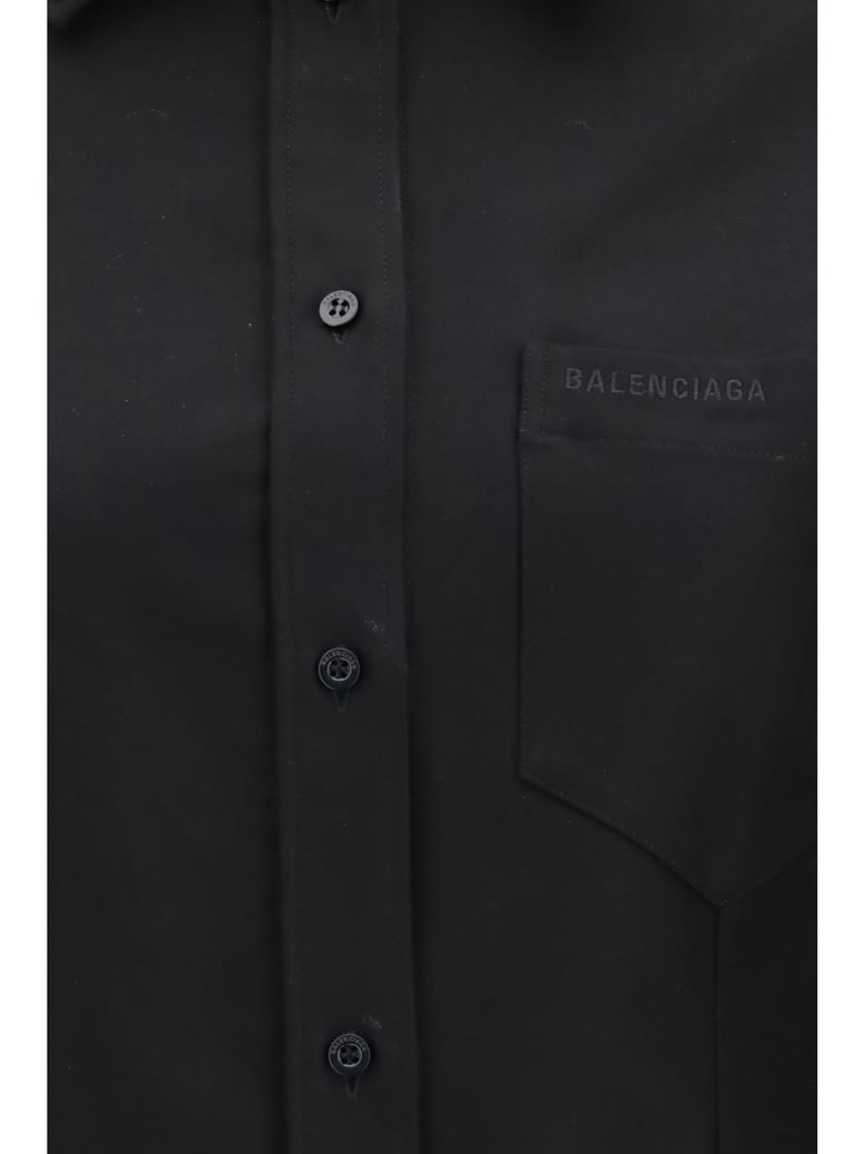 long-sleeved shirt classic black by Selfnex