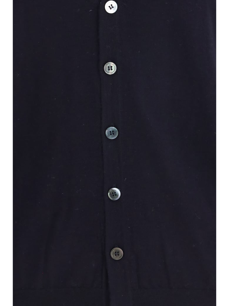 vest merino wool navy by Selfnex