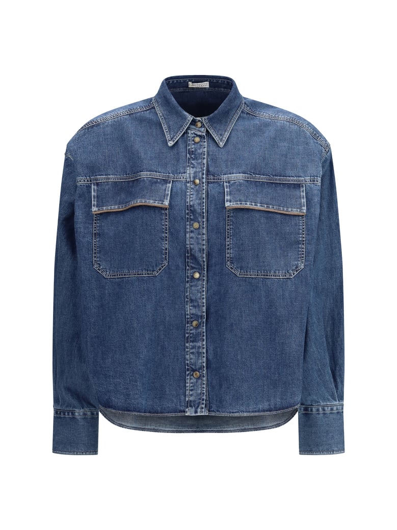 denim shirt vintage blue by Selfnex