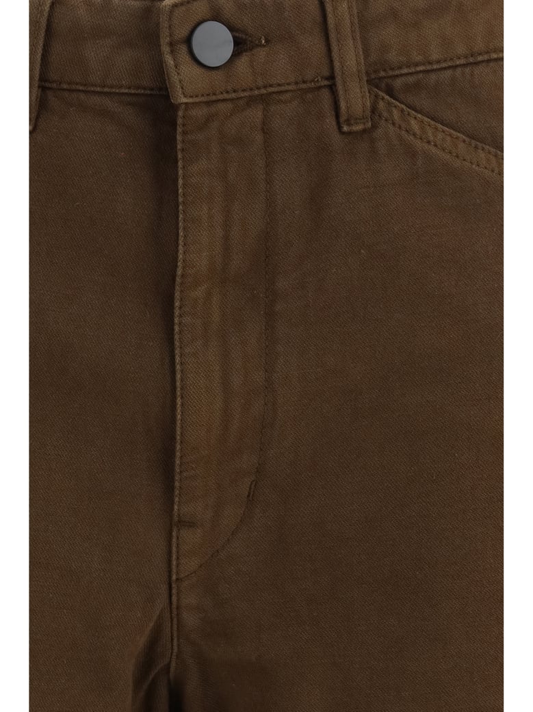 five-pocket twill pants cacao by Selfnex