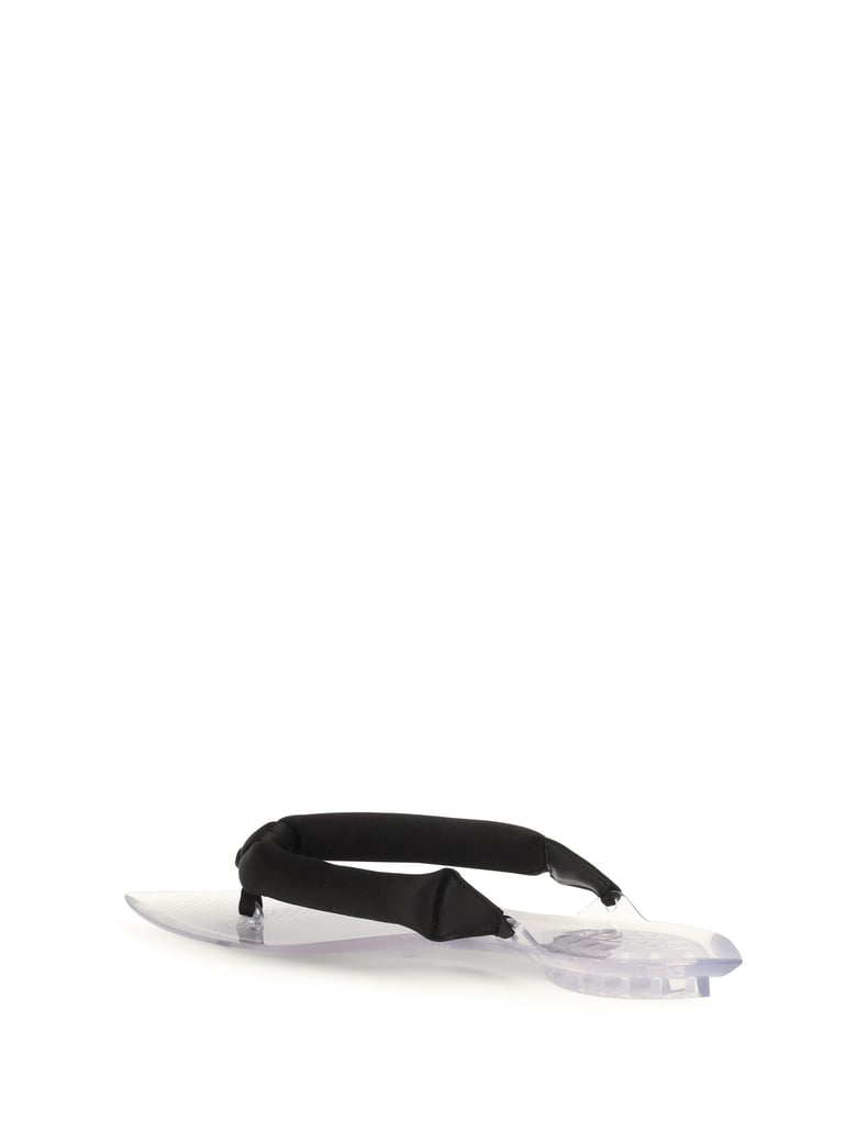flip-flop sandals satin black by Selfnex