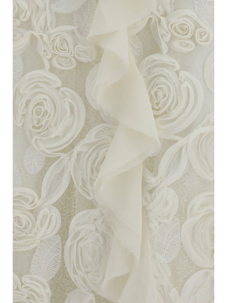 long evening dress cream by Selfnex