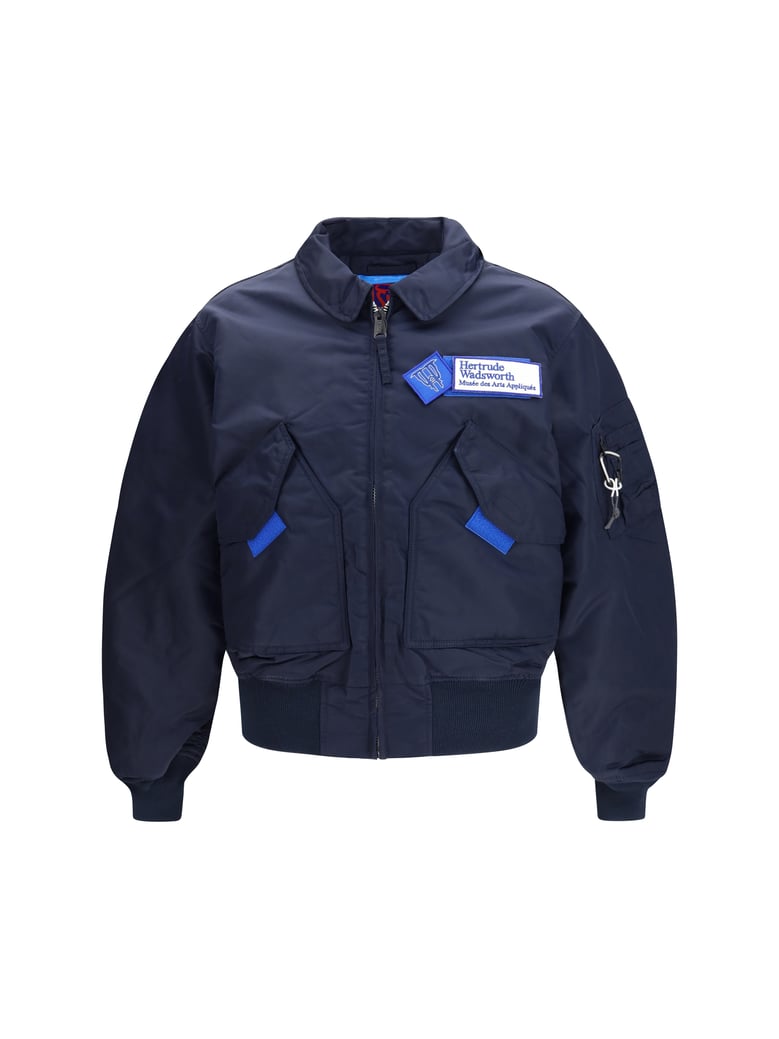 bomber jacket navy by Selfnex