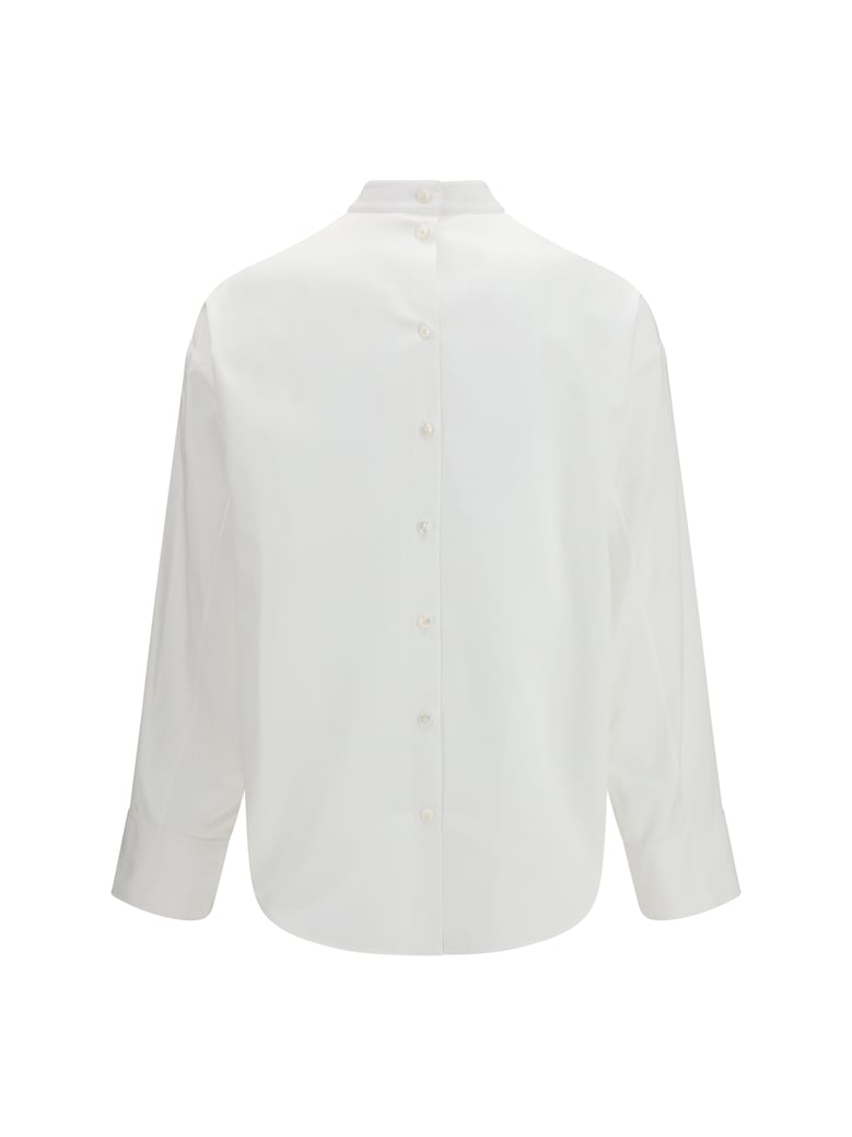 layered shirt white by Selfnex