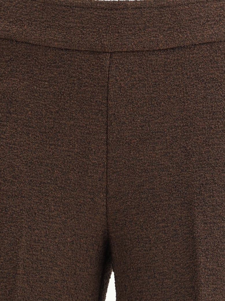 pants bouclé choco by Selfnex