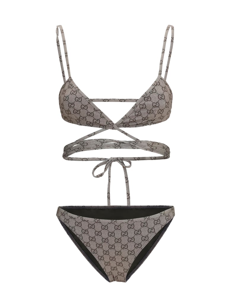 stretch jersey bikini beige/ebony by Selfnex