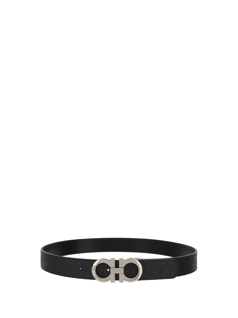 belt double adju patterned black by Selfnex