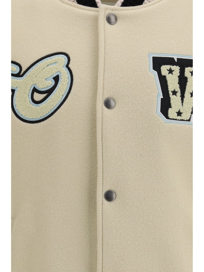 jacket varsity star logo cream by Selfnex