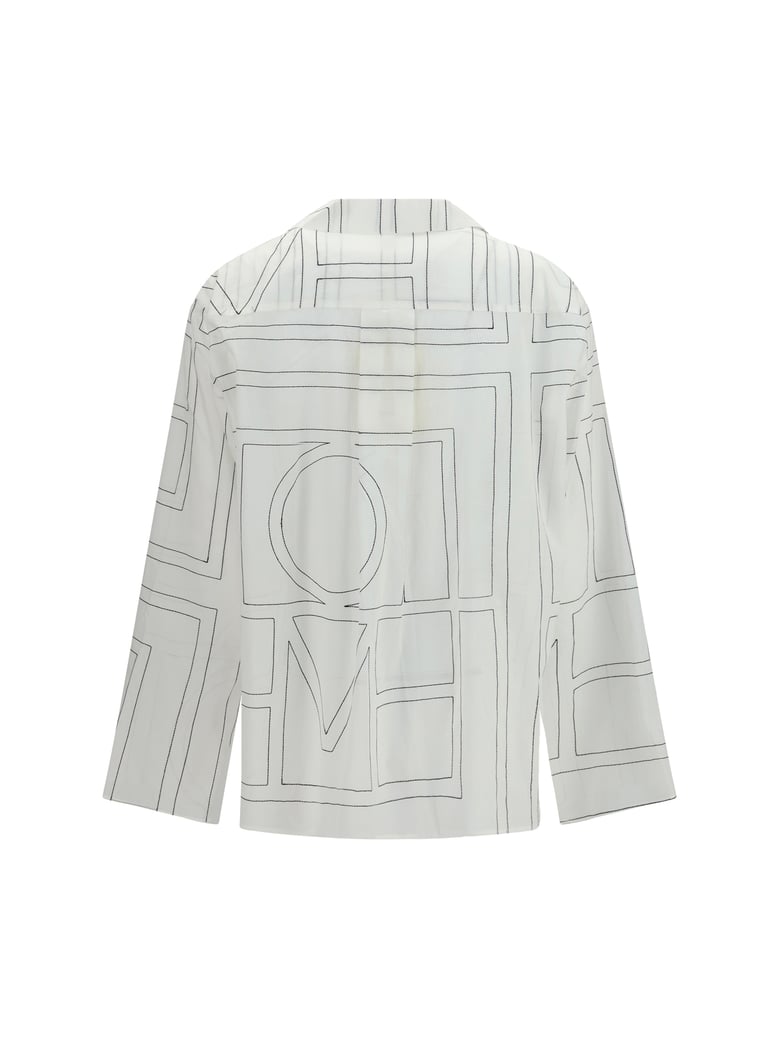shirt pj monogram white/black by Selfnex