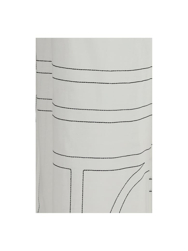 pants monogram white/black by Selfnex