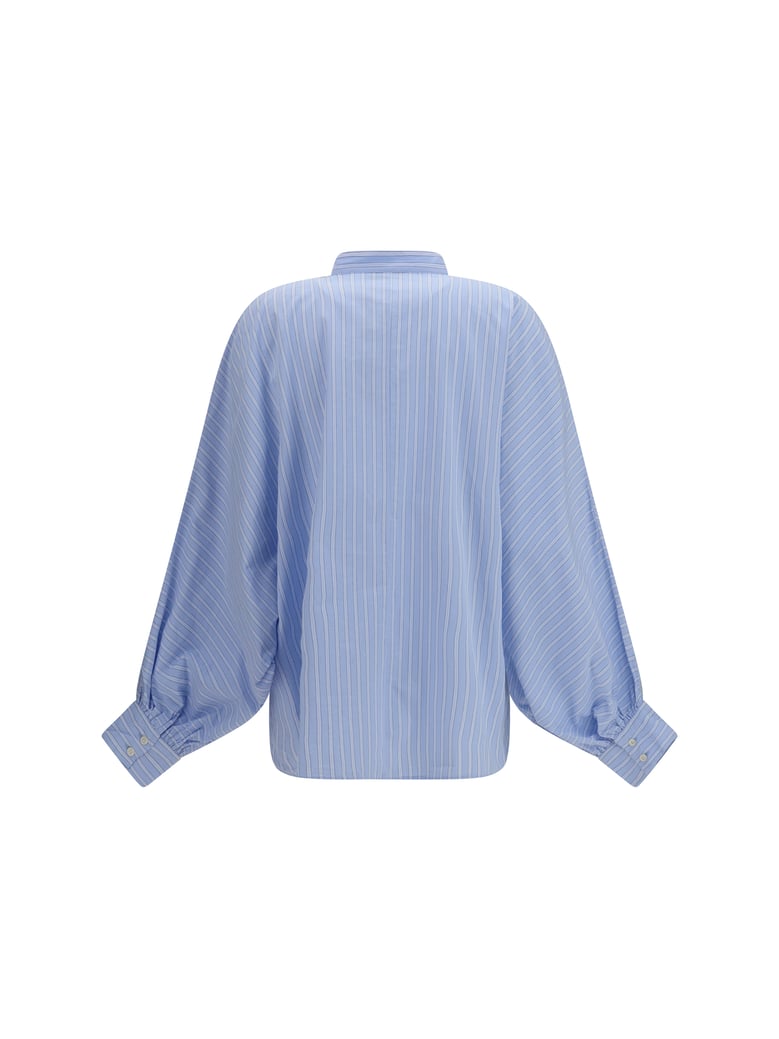shirt antonia voile blue stripes by Selfnex