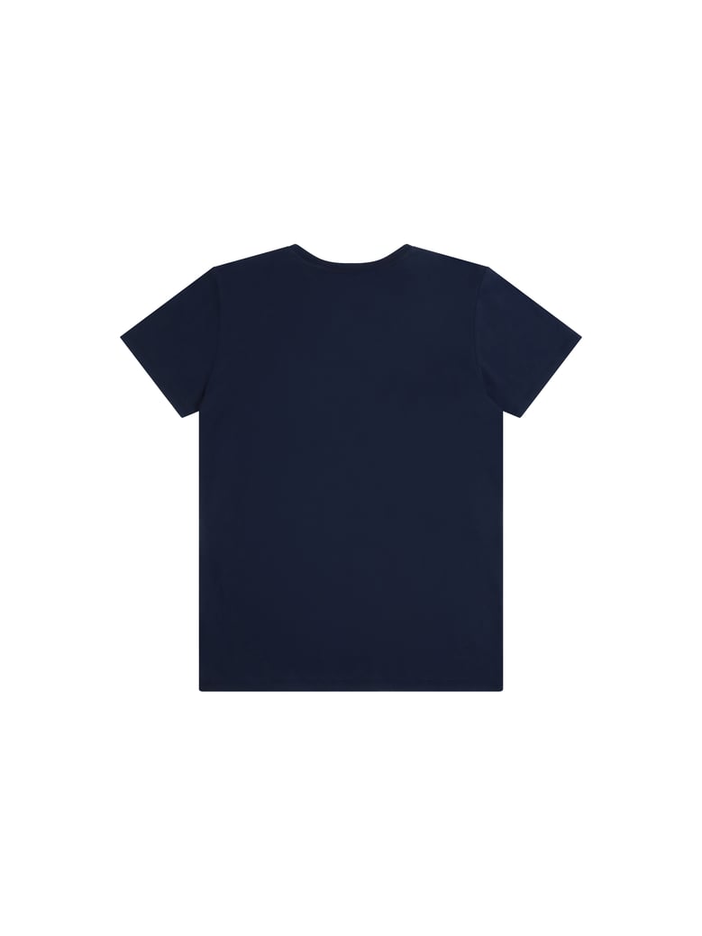 cotton t-shirt prussian blue/white by Selfnex