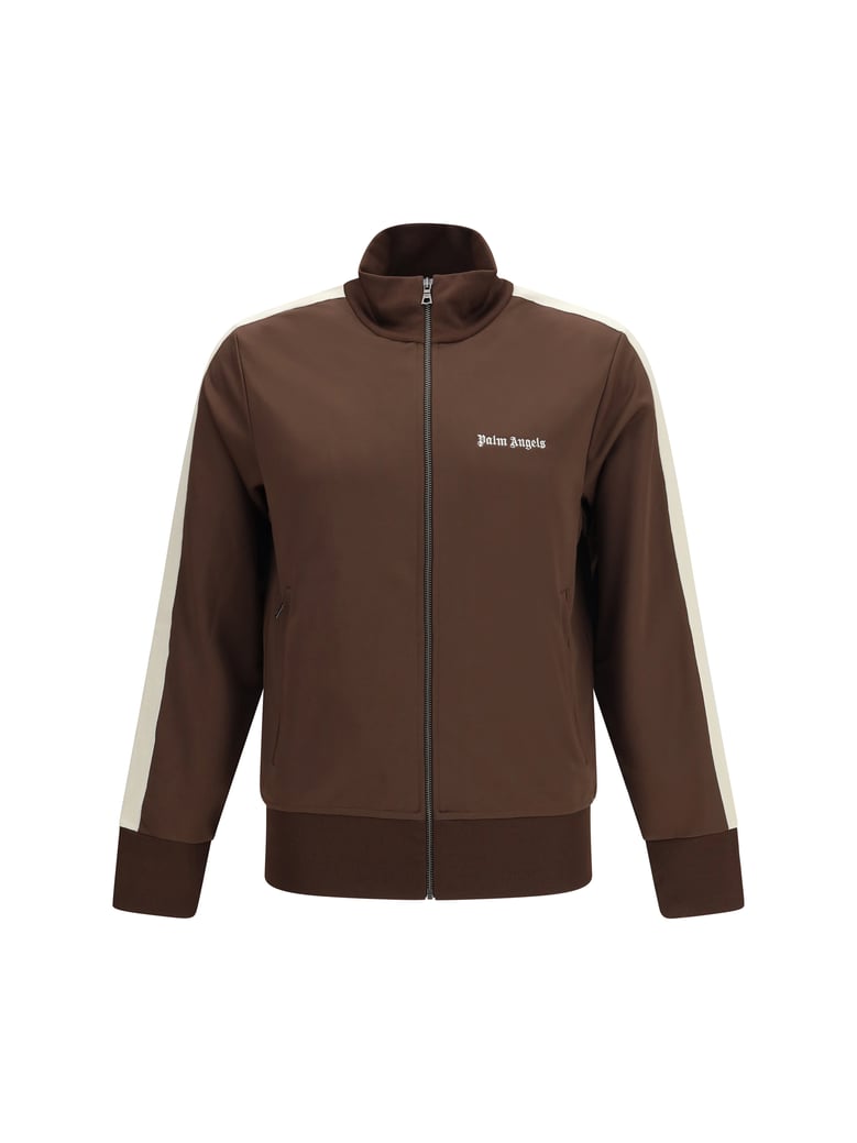 track jacket brown/off-white by Selfnex