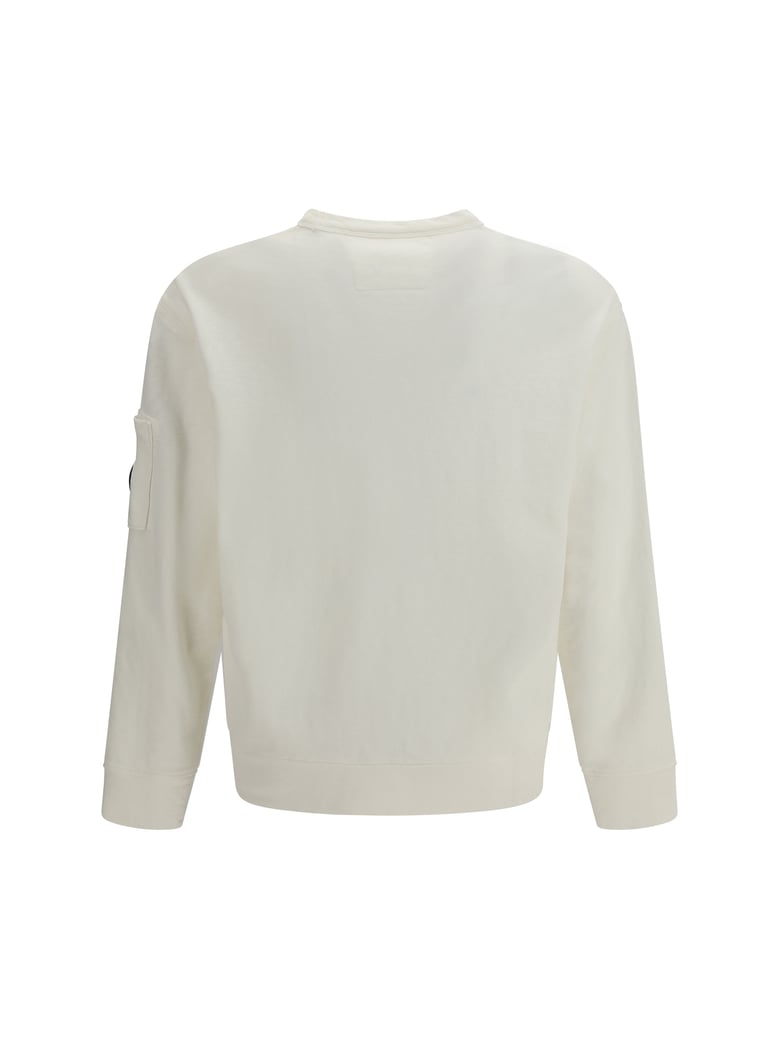 crewneck sweatshirt gauze white by Selfnex