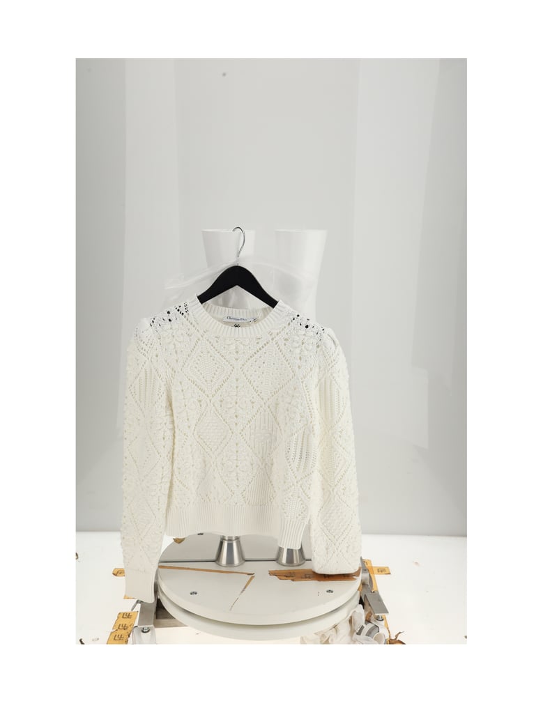 pullover ecru cotton by Selfnex