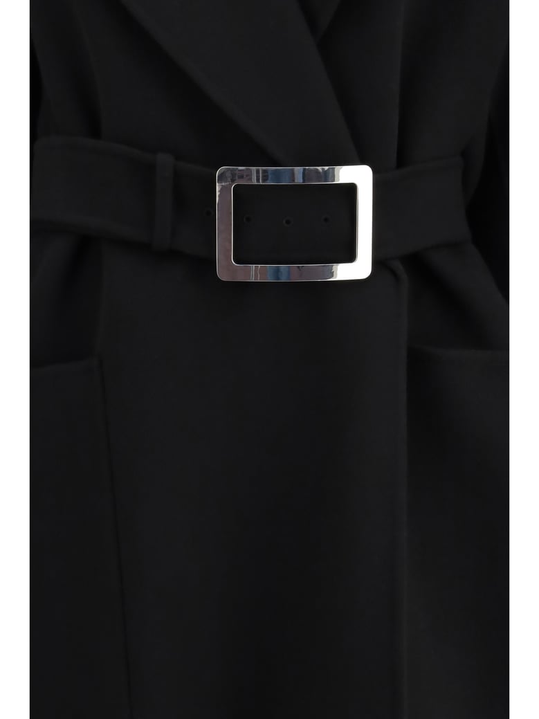 wool coat black by Selfnex