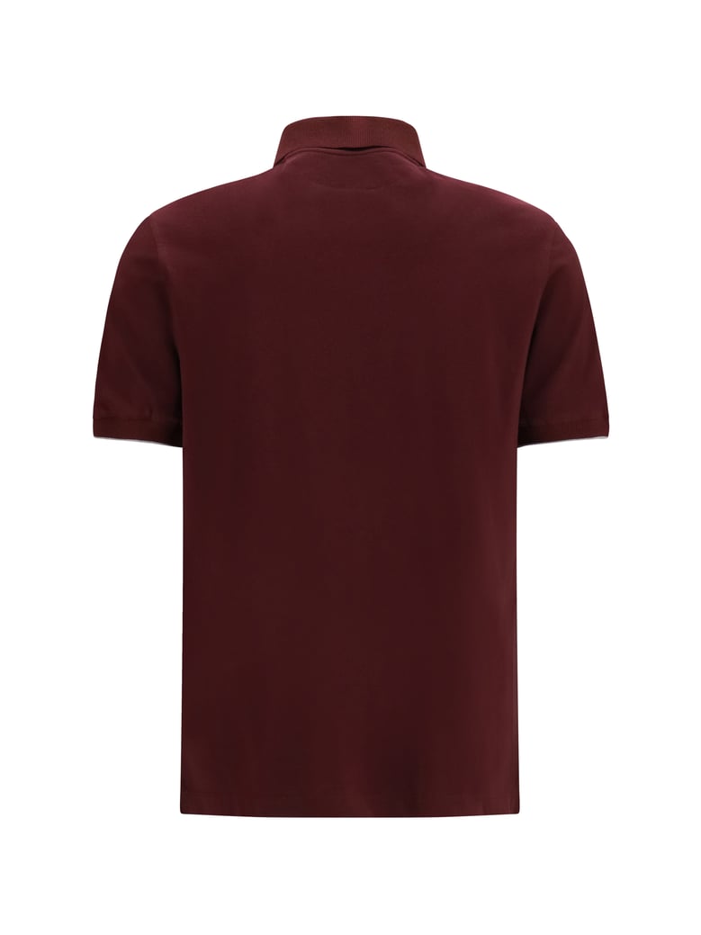 polo shirt burgundy/grey by Selfnex