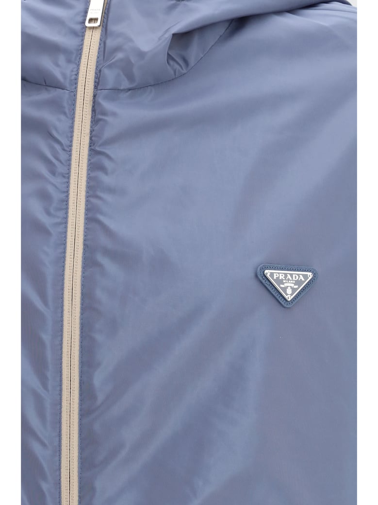 down jacket re-nylon reversible camel/aviation by Selfnex