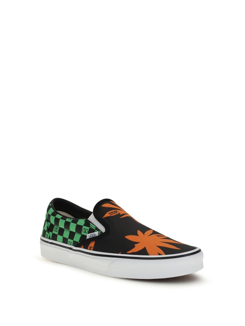 slip-on sneakers orchid black/red/green by Selfnex