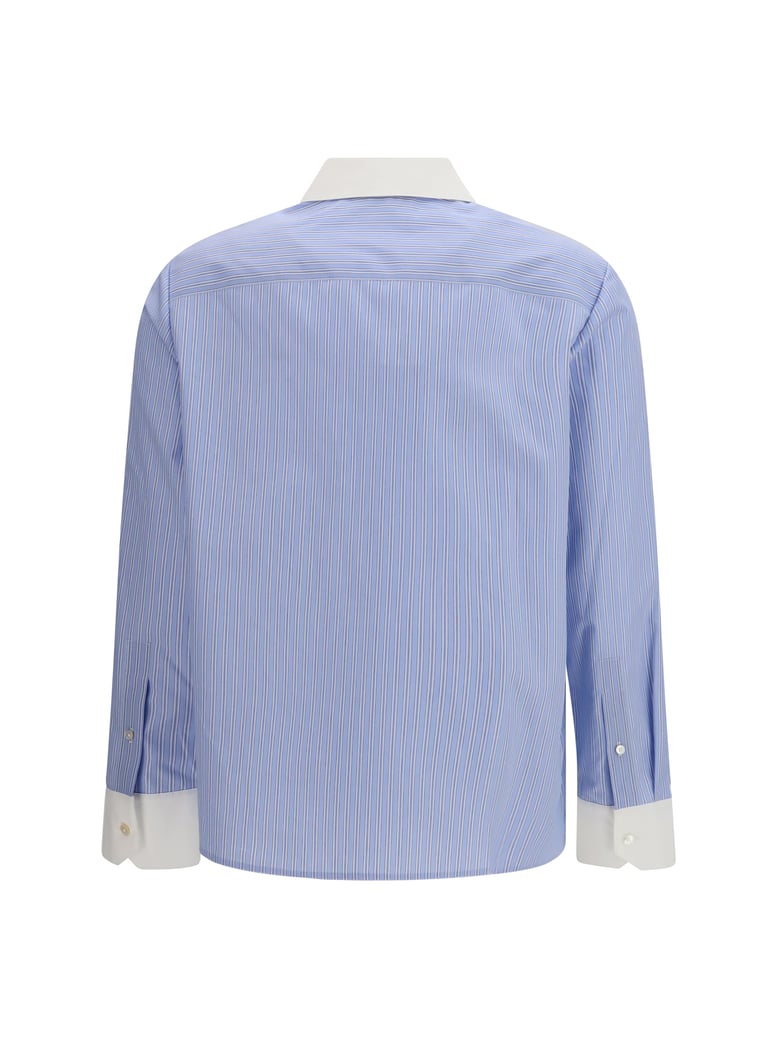 shirt blue stripe by Selfnex