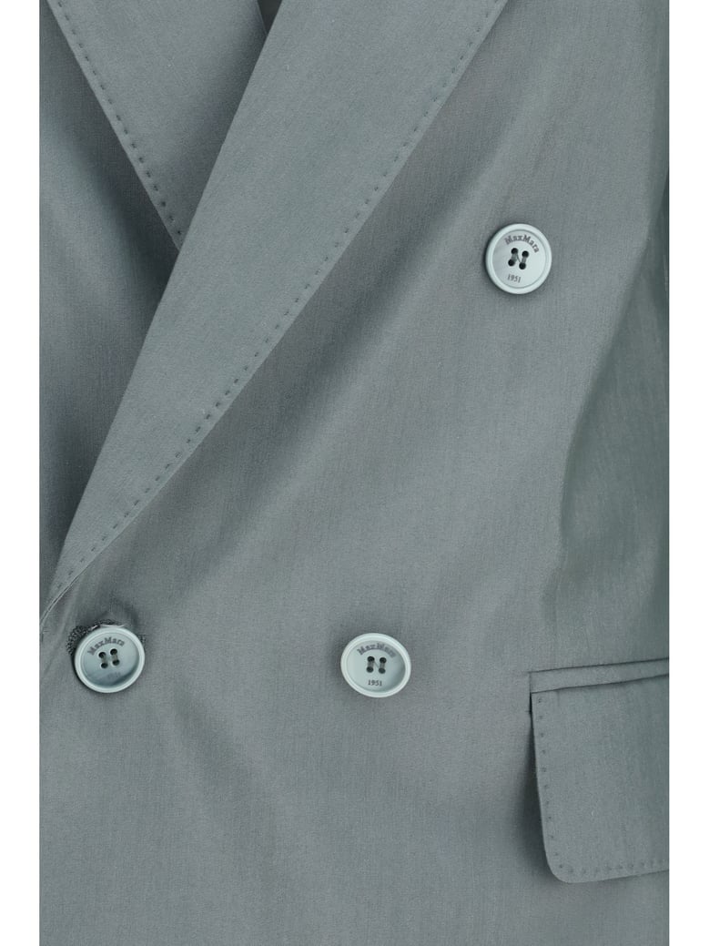 blazer mxmalbata dark green wool-silk by Selfnex