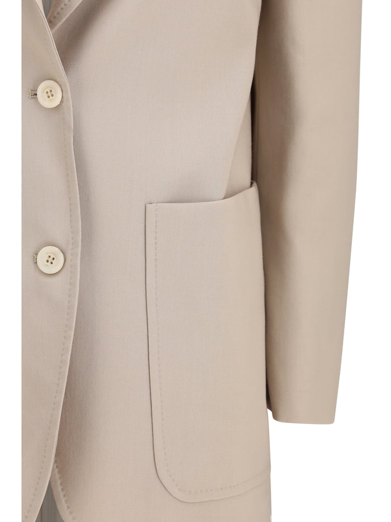 blazer moss green wool-blend by Selfnex