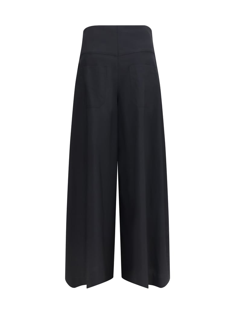 pants tech cotton poplin black by Selfnex