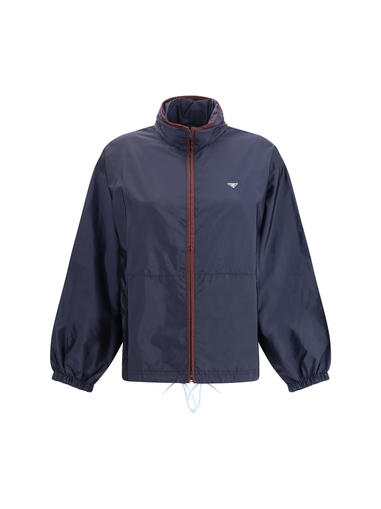 jacket re-nylon royal/garnet by Selfnex
