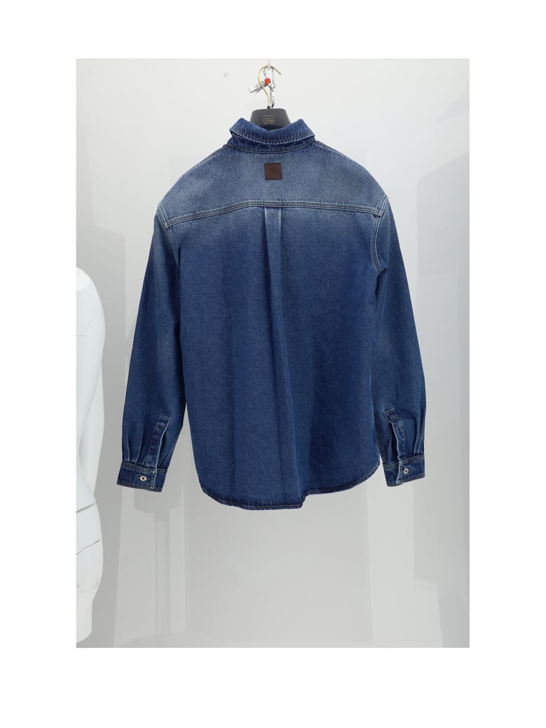 denim jacket laser print blue by Selfnex